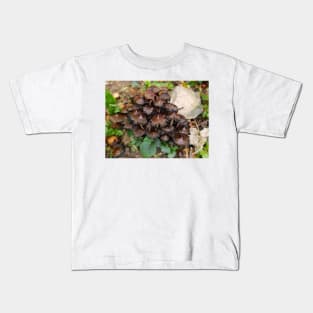 Brown Mushroom Kids T-Shirt